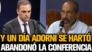 ADORNI ABANDONÓ LA CONFERENCIA TRAS PELEARSE CON PERIODISTA [upl. by Arahk5]