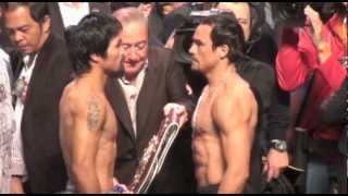 Weighin Manny Pacquiao vs Juan Manuel Marquez 4 WEIGH IN  FightFancom [upl. by Kalk]