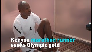 Kenyan marathon runner seeks Olympic gold [upl. by Leeth]