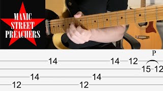 Manic Street Preachers Autumnsong Riff Guitar Lesson WITH TAB [upl. by Inava240]