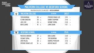 Malvern College 1st XI v Bedford School 1st XI [upl. by Ellison]