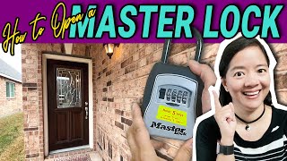 How to Open Master Lock Box  Houston TX [upl. by Robinson274]