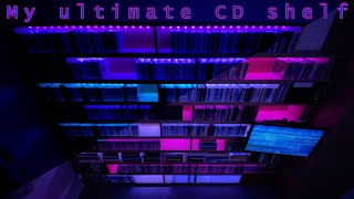 My ultimate CD shelf Ikea Gnedby and Philips HUE LED strip [upl. by Vastah]