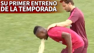 Vomita en el primer entrenamiento del Atlético  Diario AS [upl. by Aitel]