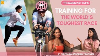 Training for Ironman The Worlds Toughest Race  The Momcast Clips [upl. by Kcirdnekel]