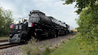 Union Pacific Big Boy No 4014 Belle Plaine Iowa 2024 [upl. by Wessling556]