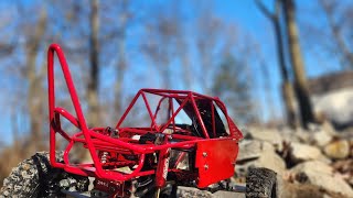 first run with the new buggy chassis capraaxles buggy tricountyscalersguild [upl. by Haneeja]