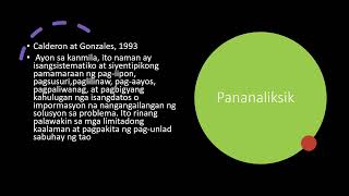 Mga Kahulugan ng Pananaliksik [upl. by Enilasor]