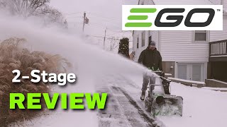 EGO 24in 2Stage Snow Blower  REVIEW and TEST in the SNOW [upl. by Ahsiyt]