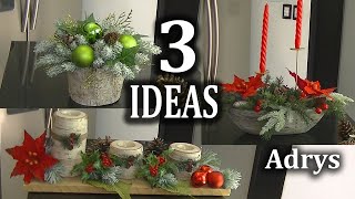 3 Ideas de Arreglos para Decorar en esta Navidad  Navidad 2022 [upl. by Iorgo]