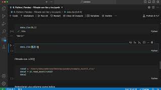 613 Python  Pandas  Filtrado con iloc y loc python [upl. by Adnovay454]
