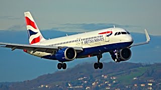 EPIC Close Up Plane Spotting at Grenoble Alpes Isère Airport  Christmas Eve 2022 [upl. by Algernon]