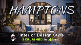 HAMPTONS  Interior Design Style Explained by Retro Lamp [upl. by Yasmeen664]