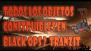 Todos los objetos construibles en Black Ops 2 Zombies Tranzit [upl. by Rahal717]