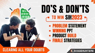 09 Dos amp Donts  Roadmap to Success 🏆 Hackathon Guide  Smart India Hackathon 2023 Roadmap [upl. by Papotto]