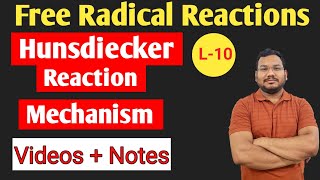 Hunsdiecker Reaction  Mechanism  Examples  by pankaj sir [upl. by Emalia]