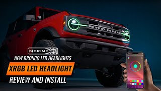 NEW Bronco Headlights with RGB features  Review and Install  Headlight Revolution [upl. by Secnirp116]