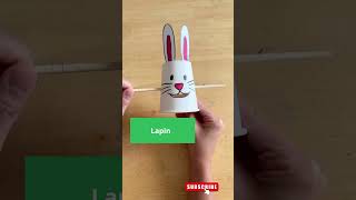 Bricolage pour les enfants  Lapin  bricolage facile bricolage comptines [upl. by Zeuqram]