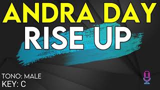 Andra Day  Rise Up  Karaoke Instrumental  Male [upl. by Elakram]