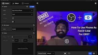 How to Use Phone as Webcam for PC  OBS Studio 2023 Hindi  How to connect phone as webcam [upl. by Aimil]