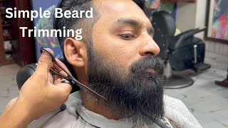 Simple V Beard Trimming I Tutorial for Beginners 🧔✂️ [upl. by Samala]