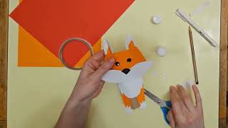 Craft a Cute Paper Fox Easy DIY Tutorial for All Ages 🦊✨ PaperCraft FoxDIY animalcrafts fox [upl. by Horowitz480]