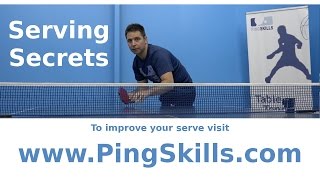 Serving Secrets Introduction  PingSkills  Table Tennis [upl. by Adyahs]