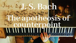 BACH manuscripts played on CLAVICHORD welltempered clavier I Fugue No 24 in B minor BWV 869 [upl. by Orlina521]