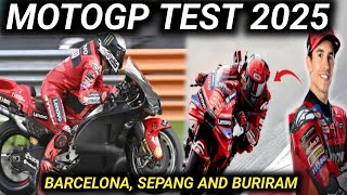 UPDATE Complete Schedule of MotoGP Test 2025 MotoGP Test Barcelona Sepang and BuriramMotogp News [upl. by Attenweiler]