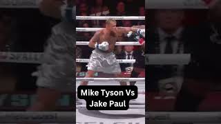 Mike Tyson Vs Jake Paul  Paul hurts Tyson with Combo in Round 3 [upl. by Inobe]