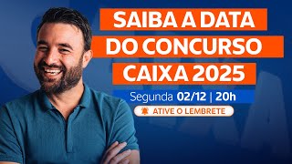 CONCURSO CAIXA 2025 Descubra a data da prova com Edgar Abreu [upl. by Rodrick194]