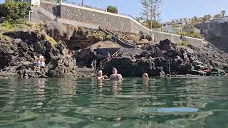 Piscina Natural Acantilado de Los Gigantes Tenerife 26°C 1317 February 6 2024 tenerife natural [upl. by Neroled495]