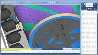 Electroimpact  squircle part VERICUT Composite CNC simulation [upl. by Ahsiya]