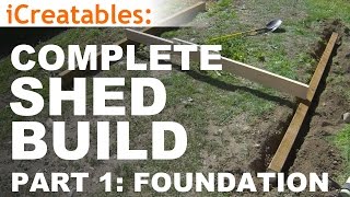 How to Build A Shed  Part 1  The Shed Foundation [upl. by Ekeiram]