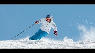 Harald Harb Arcing Wide Skis 95mm wide ski on steeps [upl. by Fadden]