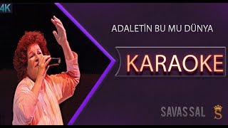 Adaletin Bu Mu Dünya Karaoke Türkü [upl. by Jaine]