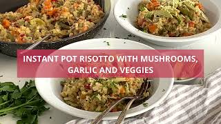 Healthy Risotto Vegetarian Instant Pot Risotto [upl. by Thetisa]