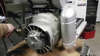 Sachs KM48 Rotary Engine  First run ever [upl. by Airetas621]