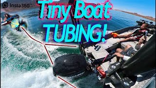 Water Tubing in a Tiny Boat  How to set it up [upl. by Zahara320]