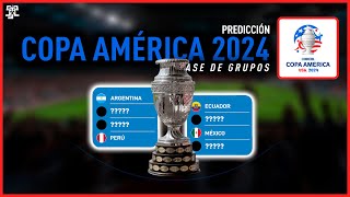 PREDICCIÓN COPA AMERICA 2024  FASE DE GRUPOS [upl. by Zat]