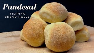 PANDESAL or FILIPINO BREAD ROLLS  No Knead Pandesal [upl. by Aoht380]