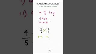 Smart Way to Compare fractions [upl. by Maddie]