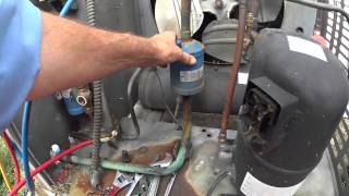 Refrigeration Compressor change part 1 [upl. by Ardnik]