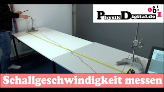 Wie schnell ist Schall Experiment Schallgeschwindigkeit in Luft bestimmen [upl. by Euqram366]