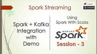 Spark Streaming  Spark  Kafka Integration Using Spark Scala  With Demo Session 3  LearntoSpark [upl. by Tarton]