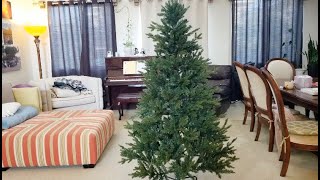 Funcid 6ft Artificial Aspen Christmas Tree Unlit Foldable Fake Christmas Tree wFoldable Stand [upl. by Adla]