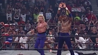 Karl Malone amp Diamond Dallas Page vs Dennis Rodman amp Hulk Hogan Bash at the Beach 1998 [upl. by Namlak]