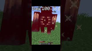 Minecraft 100 days videos be like💀minecraftmemes [upl. by Johann843]