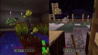 Minecraft Xbox 360 Edition SplitScreen  Part 8  PARTY TIME [upl. by Sokcin]