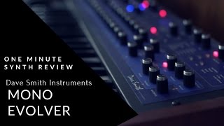 ONE MINUTE SYNTH REVIEW Ep 5 DSI Mono Evolver Dave Smith Instruments [upl. by Eylatan]